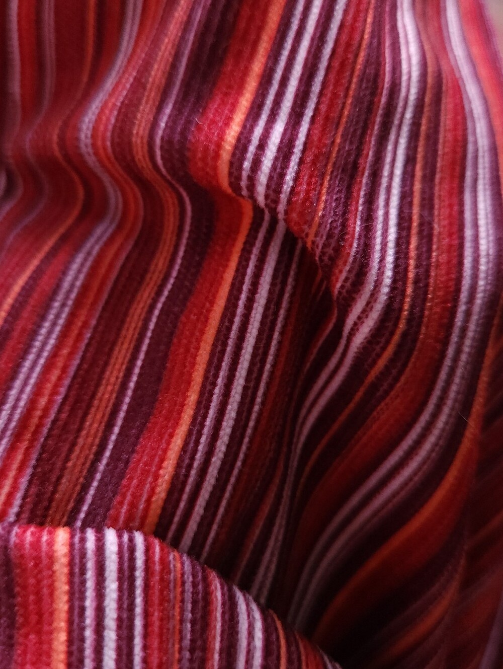 Cider Red Striped Wide Leg Jumpsuit • Vintage-Style 70s Disco Boho - Picture 10 of 11